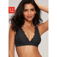 LASCANA Bralette-BH Cara ohne Bügel im edlen High-Apex Design – auch ideal für große Größen