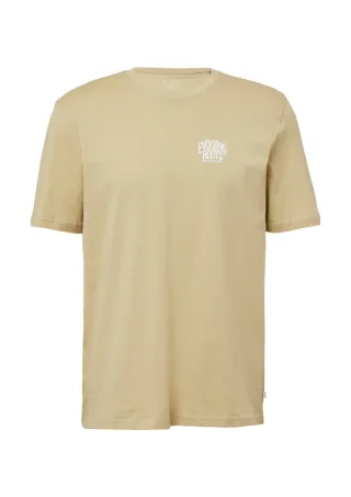 Q/S designed by - T-Shirt mit kleinem Frontprint grün - Gr. - XL