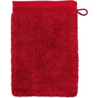 Möve Waschhandschuh Superwuschel 100% Premium Cotton Baumwolle, Walkfrottier (1-St), mit Biesenbordüre und praktischem Kordelaufhänger, einfarbig, weich