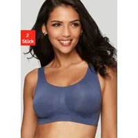 petite fleur by Lascana Bralette-BH (Packung, 2 Stück) SEAMLESS ohne Bügel – auch ideal für große Größen, bequemer BH