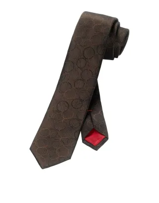 OLYMP - Krawatte, Slim 6cm braun