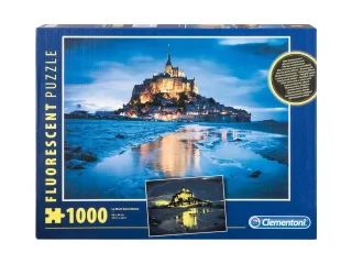 Clementoni 97239 - Fluorescent: Le Mont Saint Michel (1.000 Teile)