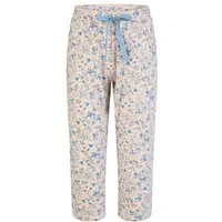 By Louise Pyjamahose Lace Luxury (1-tlg., 1-teilig) Damen Schlafhose Pyjamahose Caprihose Baumwolle