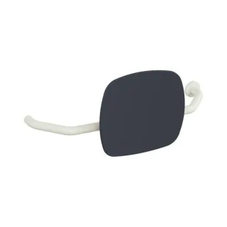 Hewi 801 Rückenstütze 801.51B9272R99 Wandabstand 230mm, rechts, matt, Lehne anthrazitgrau, reinweiß