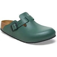 Birkenstock Damen Herren Boston Pro Hausschuhe Leder Pantoletten - Anatomischer Clog Zertifiziert EN ISO 20347:2043, Berufsschuhe für Medizin & Gastronomie
