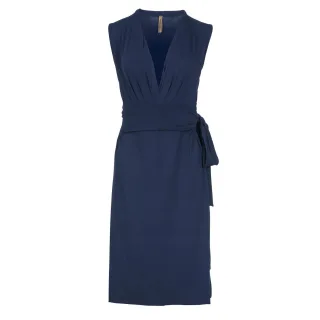 Ärmelloses Empire-Linienkleid in Navy