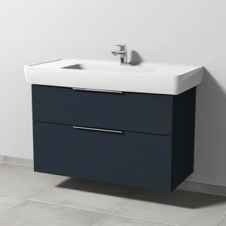 Sanipa 3way Waschtischunterbau zu Laufen Pro A Waschtisch mit 2 Auszügen, Marine-Matt UP7591R