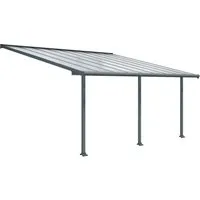 Palram - Canopia Terrassendach Olympia 3x5.4, BxT: 546x295 cm, Bedachung Doppelstegplatten, BxT: 546x295 cm