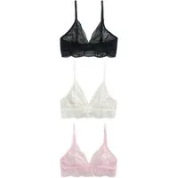 Next Bralette-BH Spitzen-Bustiers im 3er-Pack (3-tlg)