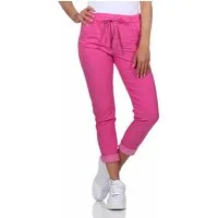 OriginalYou Schlupfhose Damen Sommerhose bequeme Chinohose mit Stretch in Größe 36-48 erhältlich, moderner Knitterlook, elastischer Bund