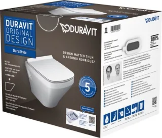 Duravit DuraStyle WC-Set wandhängend 370x480x398 mm - 45710900A1 45710900A1