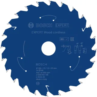 Bosch EXPERT Wood Kreissägeblatt, 136x20 mm, Z24 - 2608902138