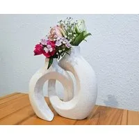 Yudu Tischvase 2-teiliges Vasen Set Blumenvase Dekovase Vase Romantik Design