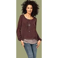 heine Klassische Bluse Druck-Tunika Langarm