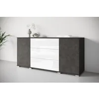 OTTO home Sideboard Kenia, Kommode für das Schlafzimmer/Wohnzimmer (1 St), Modernes Sideboard mit 3 Schubladen und 4 Fächern, Breite 150 cm
