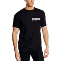 coole-fun-t-shirts Print-Shirt Security T-Shirt Schwarz Silber Metallic Herren S-5XL Profi Shirt Security Herren T-Shirt Schwarz S - 5XL Sicherheitsdienst