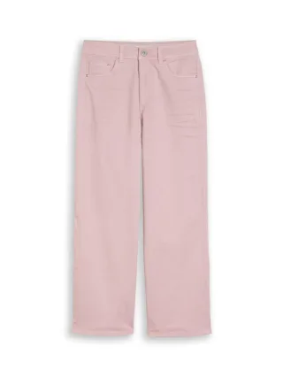 Tom Tailor - Tom Tailor Culotte Hose im Loose Fit mit weitem Bein pink - Gr. - 28