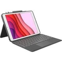 Combo Touch, Tastatur grau, DE-Layout, Scherenmechanik, für iPad 9./8. /7. Generation