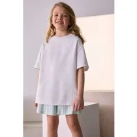Next T-Shirt Oversized Fit T-Shirt aus 100 % schwerer Baumwolle (1-tlg)