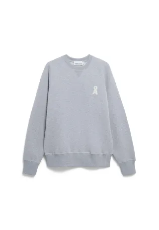 Armedangels - ICONIC Å MELANGE SWEATSHIRT silver melange - Gr. - M