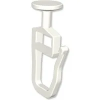 INTERDECO Gardinengleiter Rundkopf-Gleiter, für Gardinenschienen und Innenläufe bis 5,6 mm Nutbreite, (100-St., Packung), Kunststoff