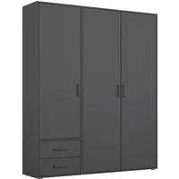 rauch Drehtürenschrank Kleiderschrank Schrank Garderobe Wäscheschrank VOYAGER (in 3 verschiedenen Ausstattungen BASIC/CLASSIC/PREMIUM) mit 2 modernen Griffvarianten, mit Außenschubladen MADE IN GERMANY