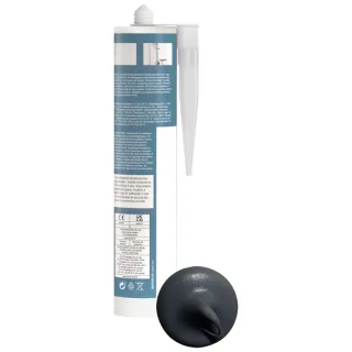 Fischer Sanitärsilikon Sanitary Pro SI (DSSA) anthrazit 310 ml - 512211