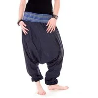 Vishes Haremshose Luftige Sommerhose Haremshose Pluderhose Baggahose, Yogahose