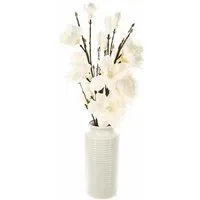 Kunstpflanze Composition Magnolia en vase H75 - Magnolia Zimmerpflanze, Atmosphera Créateur d'intérieur, Höhe 75 cm
