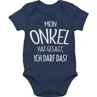 Shirtracer Shirtbody Mein Onkel hat gesagt ich darf das Sprüche Baby