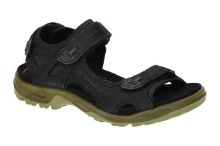 Ecco 069564 Yucatan Sandal Herren Sandale Schwarz Receptor Profil Gummisohle