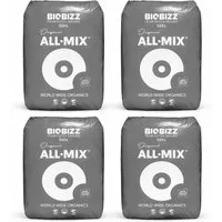 Biobizz Pflanzerde BioBizz All Mix - Set 4x 50 Liter Sack, mit Organischer NPK-Dünger, Vorgedüngtes Substrat, (4x 50 Liter), 200 Liter