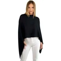 Mississhop Strickponcho Damen Poncho Cape Überwurf Strickponcho feiner Strick 221