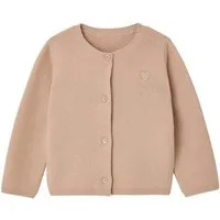 vertbaudet Strickjacke Baby Strickjacke Herz BASIC Stickerei