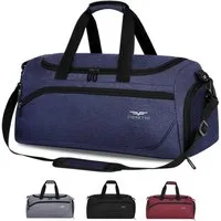LuxusKollektion Sporttasche Sporttasche Schuhfach Nassfach wasserdicht 35L Navy Blau 35l-blau