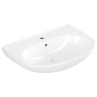 Villeroy und Boch O.novo Waschtisch 4A406501 65x48cm, oval, Hahnloch mit Überlauf, weiß