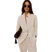 Friends Like These Jackenblazer Friends Like These Blazer mit Leinen, Regular (1-tlg)
