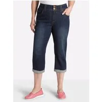 Sheego Jeansshorts 3/4-Jeans erhöht