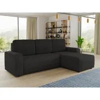 Sofnet Ecksofa Roma L, mit Schlaffunktion und Bettkasten, L-Form Couch, Cord Stoff, Schlafsofa mit Wellenfeder