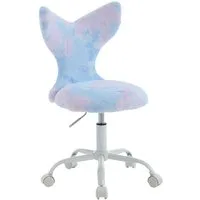 WAHSON OFFICE CHAIRS Kinderstuhl aus Kunstfell höhenverstellbar drehbar Kinderschreibtischstuhl