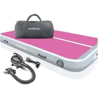 VENDOMNIA Turnmatte AIR Tracking TRACK Matte - aufblasbar, Tumbling Matte (10 cm - 20 cm hoch, mit elektrischer Pumpe, Farbwahl, Größe: 1 2 3 4 m Tumblingmatte, Gymnastikmatte, Turnmatte, Trainingsmatte, Fitnessmatte)