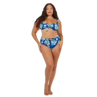 Brave Soul - Bikini Oberteil für Damen (Blau/Weiß)