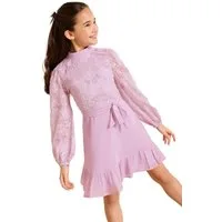LIPSY Partykleid Lipsy 2-in-1-Spitzenkleid mit Pailletten (2-tlg)