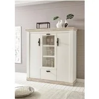 Home affaire Highboard Florenz, im romantischen Landhaus-Look, Breite 140 cm
