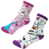 Disney ABS-Socken Disney Die Eiskönigin Elsa Olaf Mädchen Kinder ABS Socken im 2er Pack (2-Paar) Gr. 23 bis 34