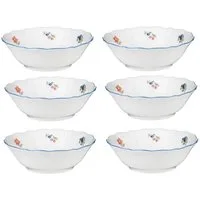 Seltmann Weiden Müslischale Seltmann Weiden Sonate Nostalgie 6 x Dessertschale rund 15,5 cm, Porzellan, (Spar-Set)
