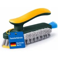 ZUKUNFTSENKEL Fugenbürste Fensterrahmen Bürste Fensterrillen Bürste für Fenster, Fenster, Fensterrahmen, Ecken, Fugen, Dusche & Fliesenfugen, (1-tlg), Fenster, Fugen & Ecken – Reinigungsbürste mit Wischkante