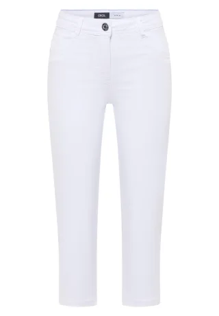 Cecil - Slim Fit Capri-Hose weiß - Gr. - 22