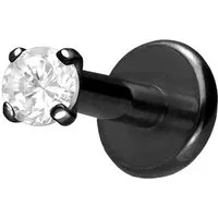 PIERCINGLINE Piercing-Set Titan Labret mit Innengewinde EINGEFASSTER KRISTALL (Labrets, 1-tlg)