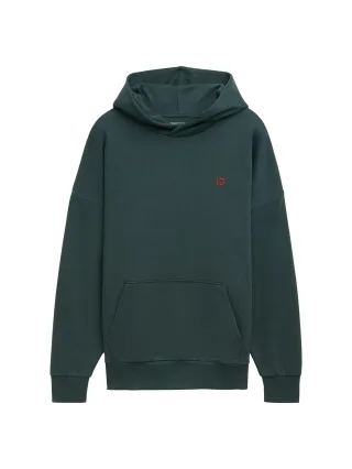 Denim Tom Tailor - Oversize Heritage Hoodie Sweatshirt mit Rückenstickerei dark gable green - Gr. - S